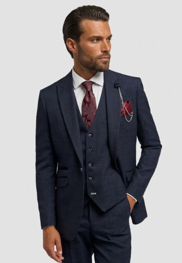 Cavani Caridi Navy Single Breasted Blazer