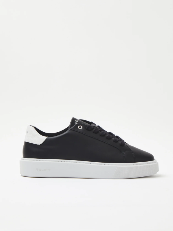 BELIER Premium Leather Cupsole Black/White