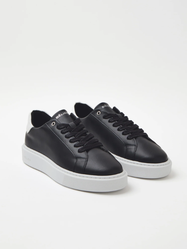 BELIER Premium Leather Cupsole Black/White
