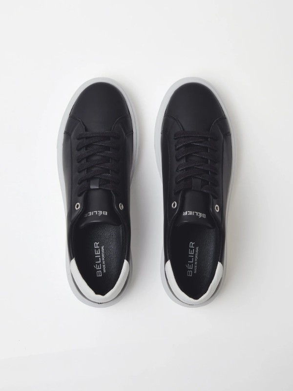BELIER Premium Leather Cupsole Black/White