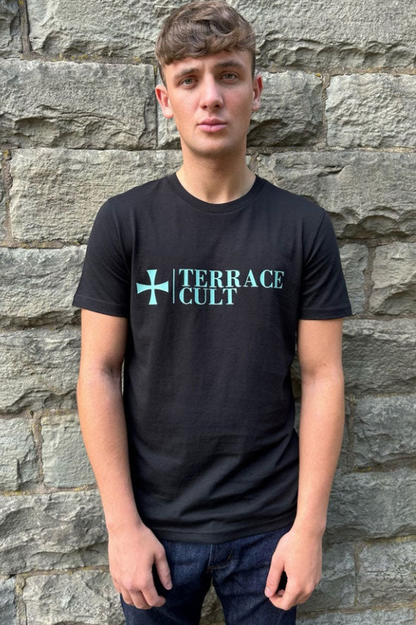 Cult X Logo Tee :: Black & Peppermint