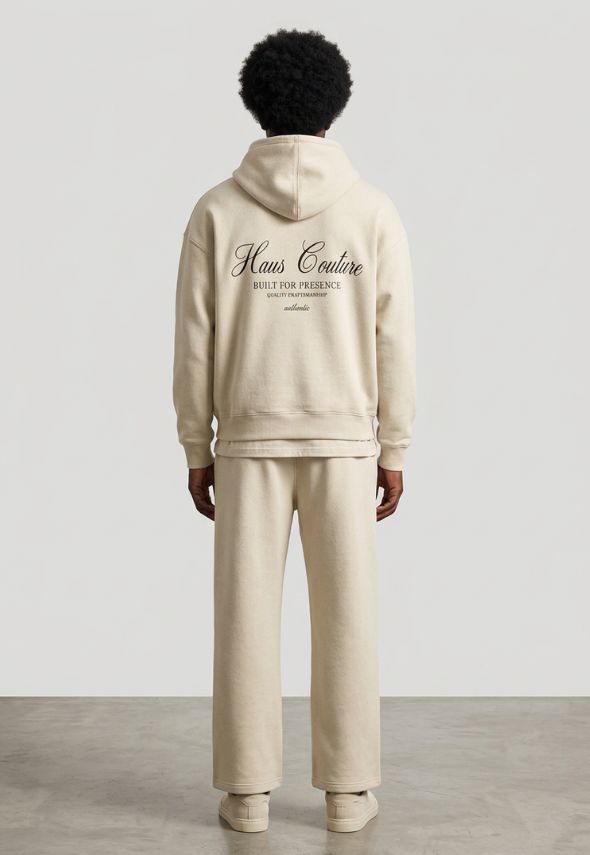 HAUS COUTURE 3 PIECE SIGNATURE TRACKSUIT BEIGE