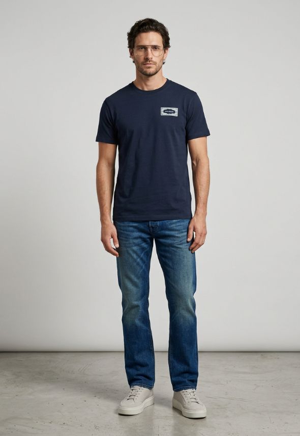 MARCO ALEXANDER COTE D AUZR T-SHIRT NAVY
