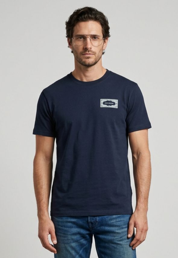 MARCO ALEXANDER COTE D AUZR T-SHIRT NAVY