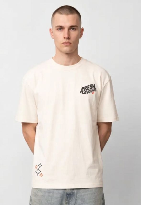 FRESH FLAVOURS DELI T-SHIRT ECRU