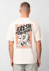 FRESH FLAVOURS DELI T-SHIRT ECRU