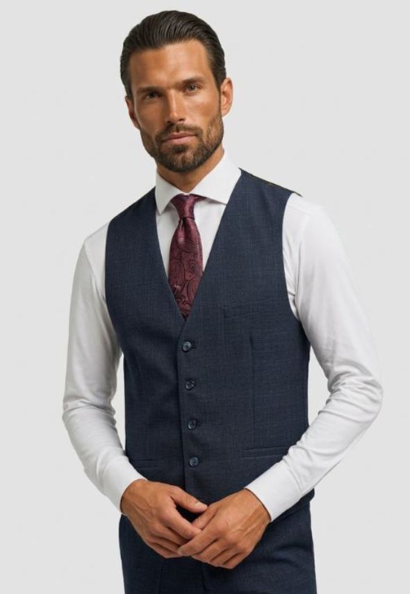 Cavani Caridi Navy Waistcoat