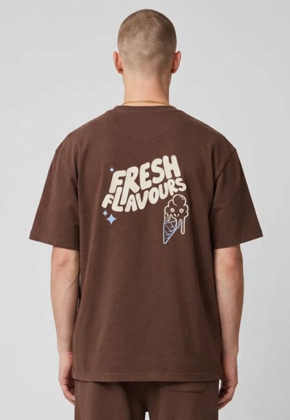 FRESH FLAVOURS T-SHIRT BROWN