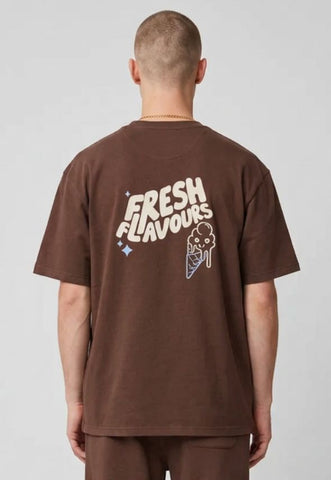 FRESH FLAVOURS T-SHIRT BROWN