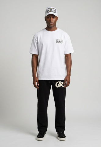 CHRISTIAN ROSE PAINT SPLAT T-SHIRT WHITE