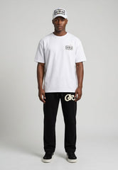 CHRISTIAN ROSE PAINT SPLAT T-SHIRT WHITE