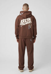 FRESH FLAVOURS HOODIE BROWN