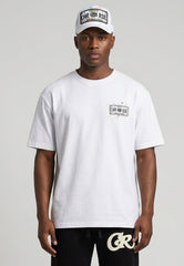 CHRISTIAN ROSE PAINT SPLAT T-SHIRT WHITE