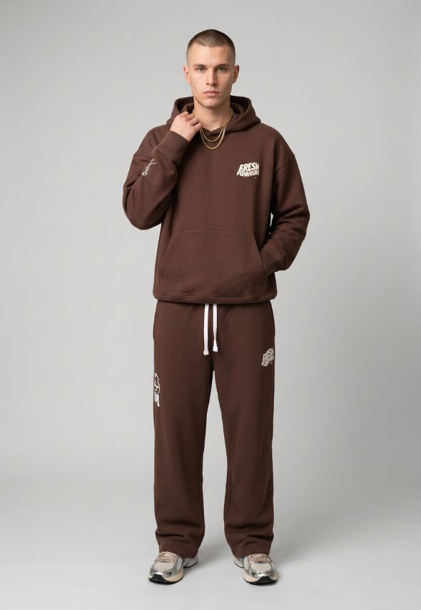 FRESH FLAVOURS JOGGERS BROWN