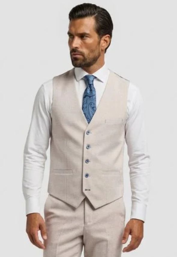 Cavani Caridi Beige Waistcoat