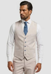 Cavani Caridi Beige Waistcoat