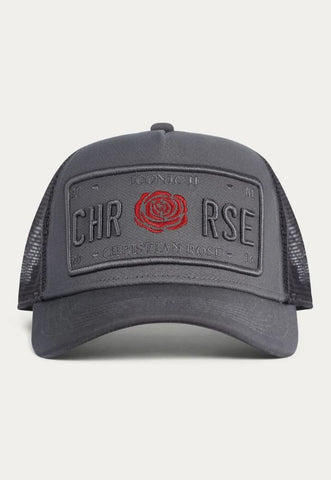 CHRISTIAN ROSE  ICONIC II GREY/ RED