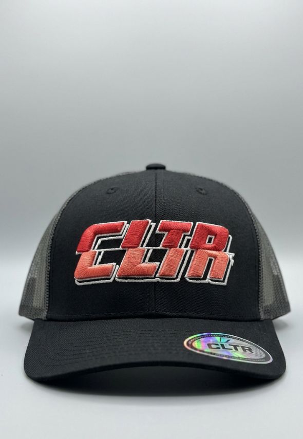 CLTR THROWBACK TRUCKER CAP BLACK/ BLACK