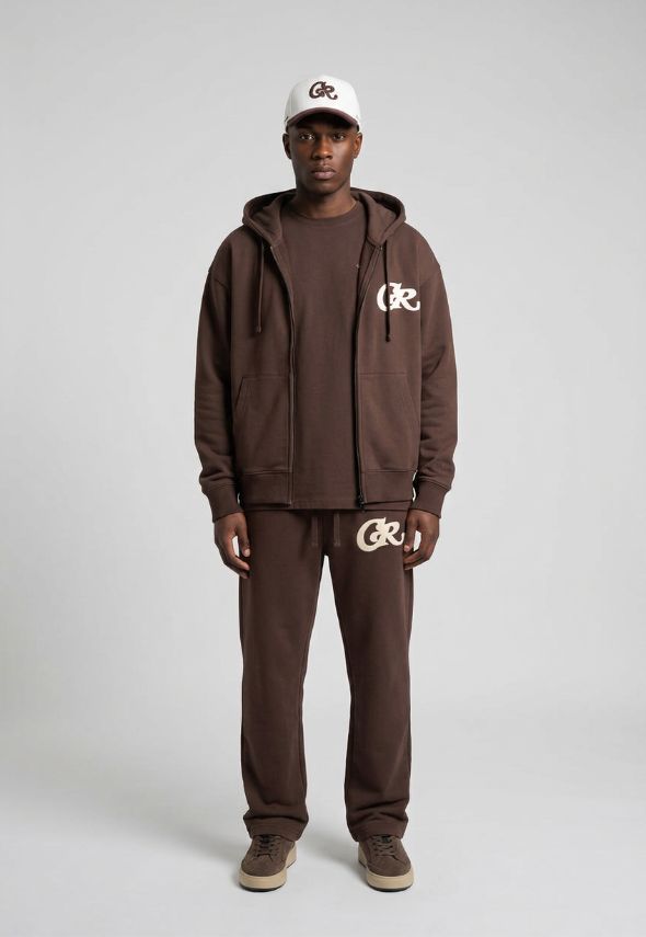 CHRISTIAN ROSE CR BROWN JOGGERS