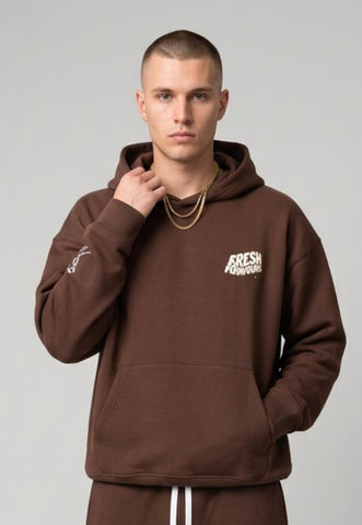 FRESH FLAVOURS HOODIE BROWN