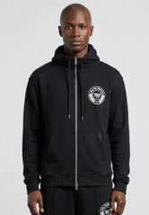 PAS DE MONACO REVON ZIP-UP HOODIE BLACK