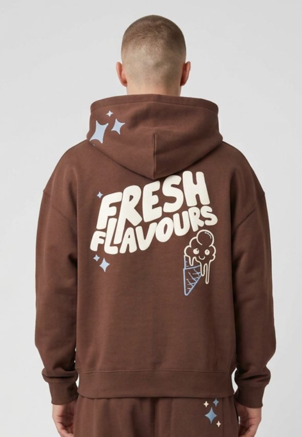 FRESH FLAVOURS HOODIE BROWN