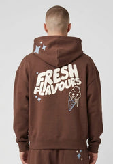 FRESH FLAVOURS HOODIE BROWN
