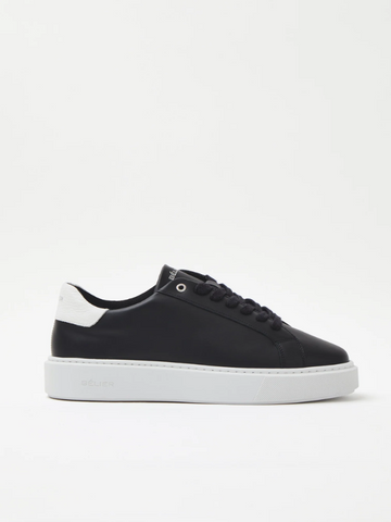 BELIER Premium Leather Cupsole Black/White