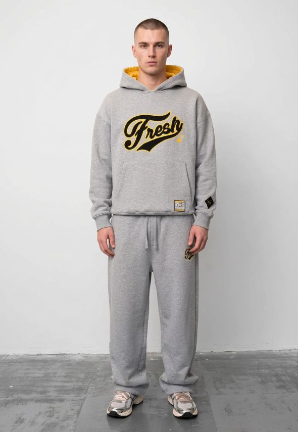 FRESH FLAVOURS COLLEGE JOGGERS GREY MARL