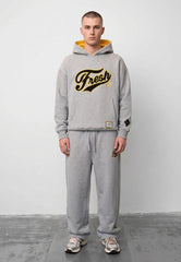 FRESH FLAVOURS COLLEGE HOODIE MARL GREY