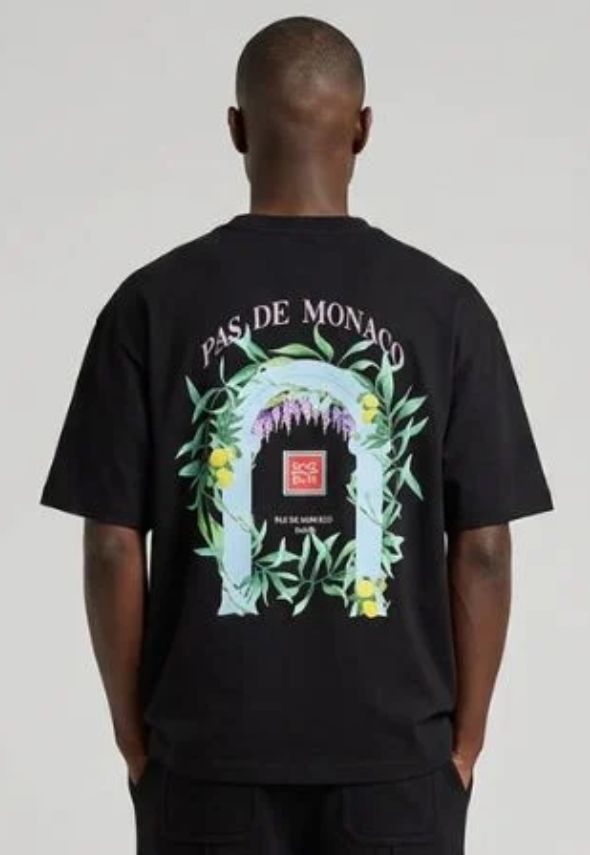 PAS DE MONACO ARCHE BLACK T-SHIRT