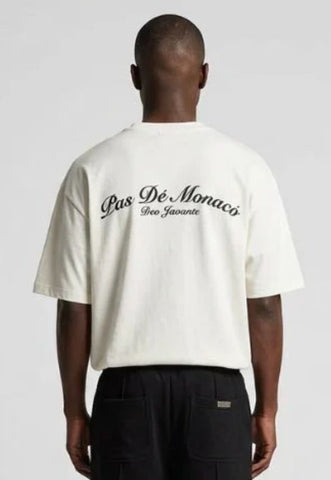 PAS DE MONACO CREST OFF-WHITE T-SHIRT