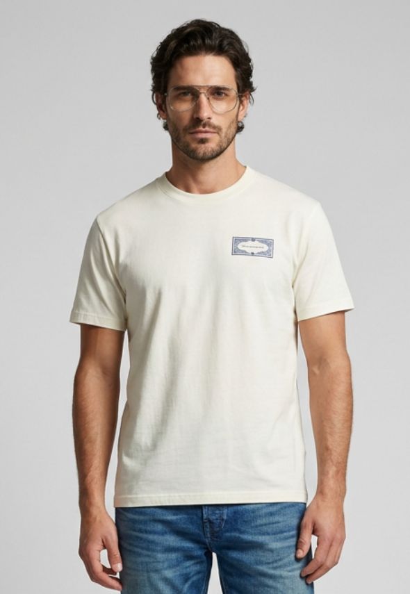 MARCO ALEXANDER COTE D AUZR T-SHIRT ECRU