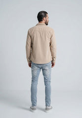CAPO CORD OVERSHIRT BEIGE