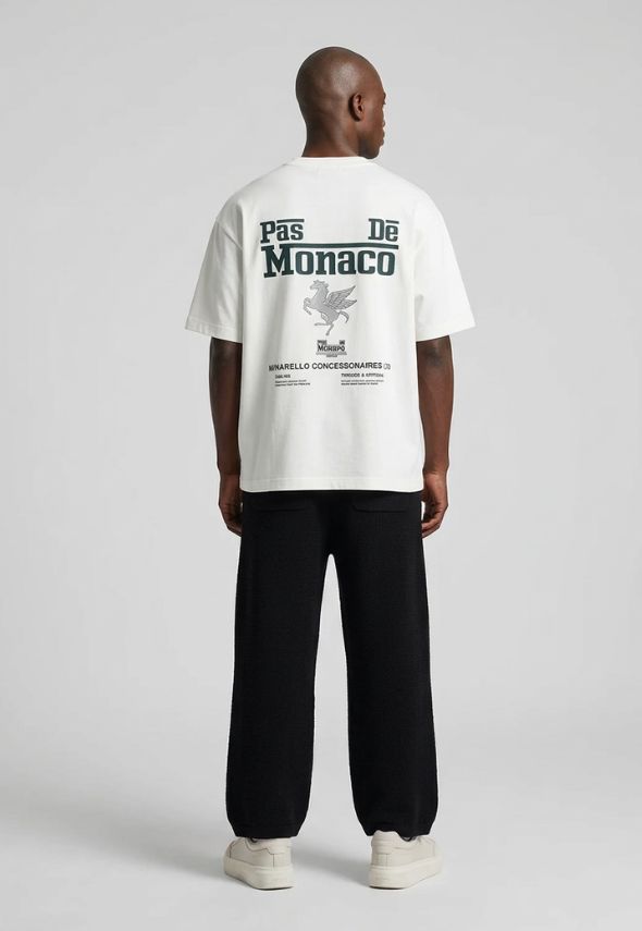 PAS DE MONACO CAVALIER T-SHIRT OFF-WHITE