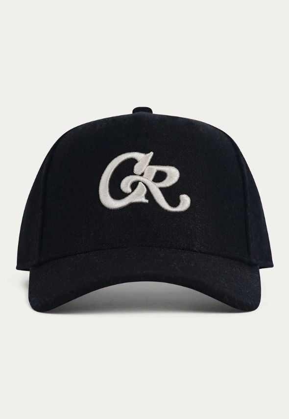 CHRISTIAN ROSE CAP WOOL BLACK