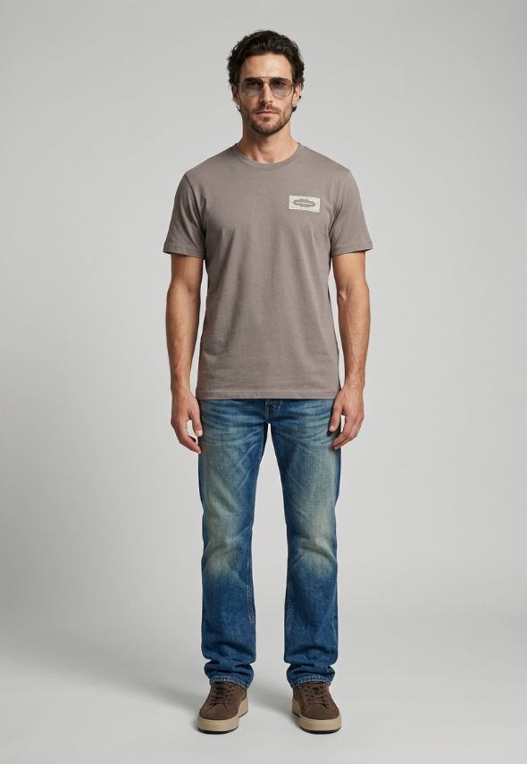 MARCO ALEXANDER COTE D AUZR T-SHIRT BROWN