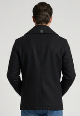 BRUNA NAVY BLUE PEA COAT