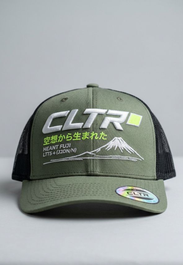 CLTR FUJI TRUCKER CAP OLIVE/ BLACK