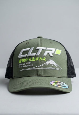 CLTR FUJI TRUCKER CAP OLIVE/ BLACK