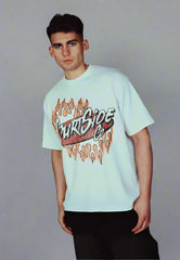 COURTSIDE MACKEY RELAXED TEE SHIRT WHITE