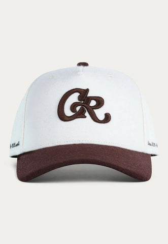 CHRISTIAN ROSE CAP WOOL OFF-WHITE/ BROWN