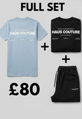 HAUS COUTURE 3 PIECE BLOCK TRACKSUIT BLACK