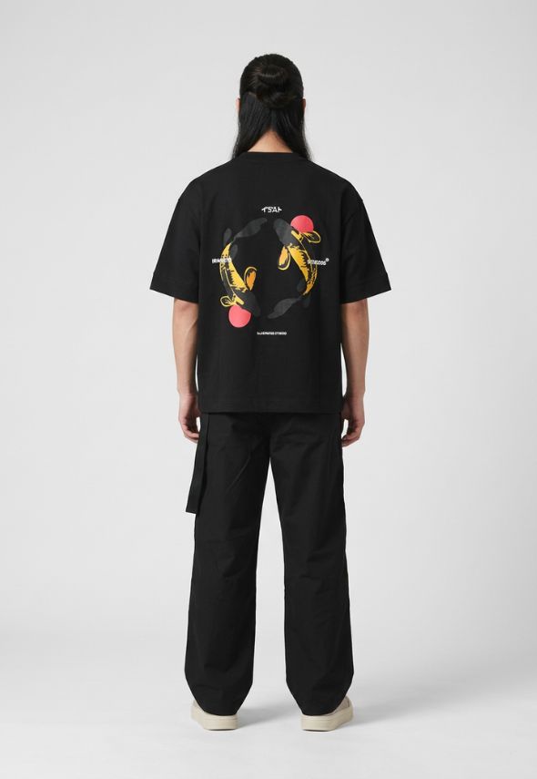 IRASUTO STUDIO KOI TEE BLACK