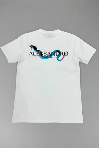 ALESSANDRO ZAVETTI COLUBRIDAE T-SHIRT WHITE