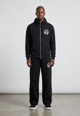 PAS DE MONACO REVON ZIP-UP HOODIE BLACK