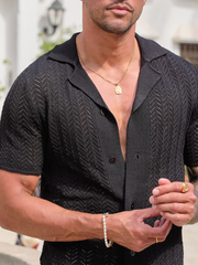BELIER Black Crochet Shirt