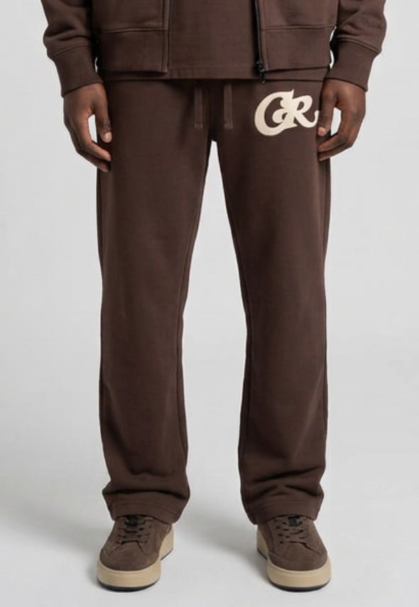 CHRISTIAN ROSE CR BROWN JOGGERS