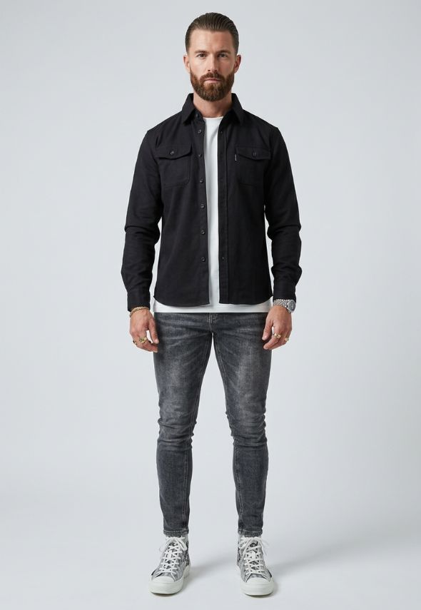CAPO OVERSHIRT BLACK