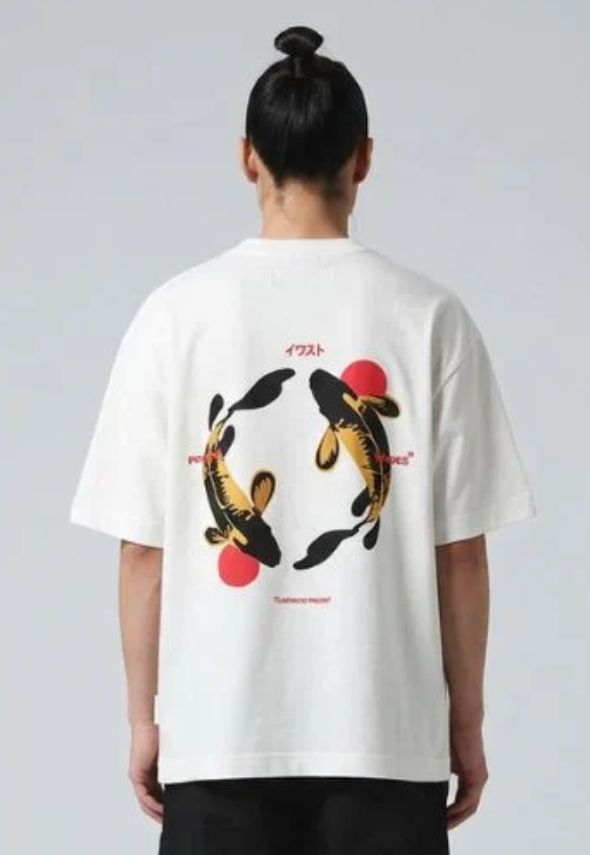 IRASUTO STUDIO KOI TEE OPTIC WHITE